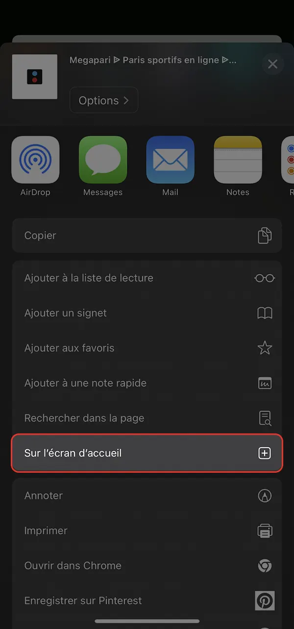 اكتشف كيفية تثبيت تطبيق Megapari على نظام iOS.