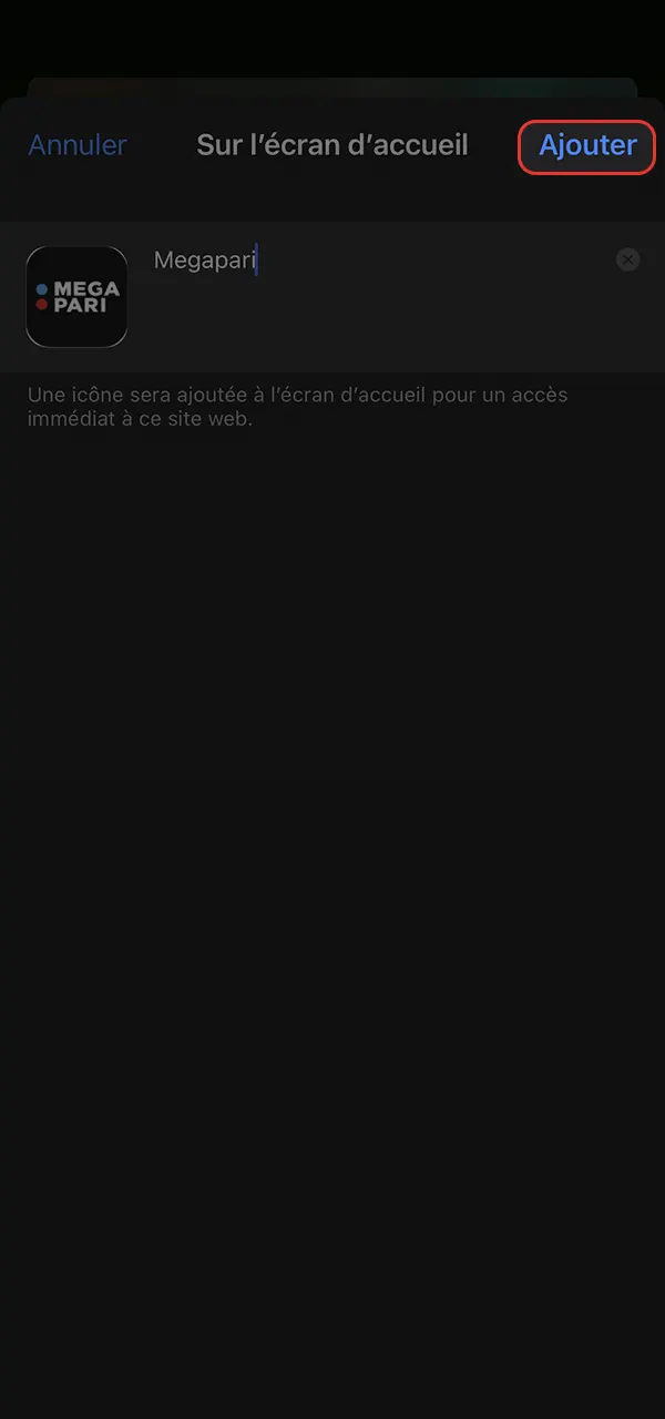 افتح موقع Megapari وقم بتثبيت التطبيق.