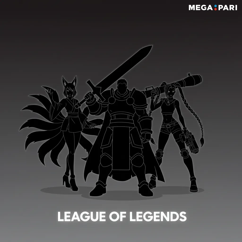 Visuel LoL e-sport: deux équipes sur la Faille, paris pré-match/live, BO5, cotes selon drafts; Worlds, MSI, LEC, LCK, LPL.