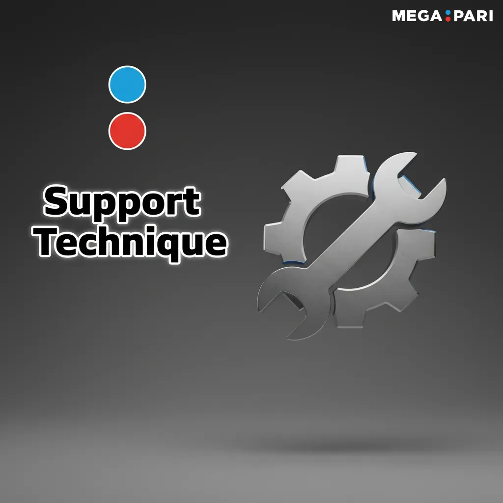 Support technique Megapari: chat ou support@megapari.com; sécurité: security@megapari.com; délai 2–24 h; apps, paiement, live
