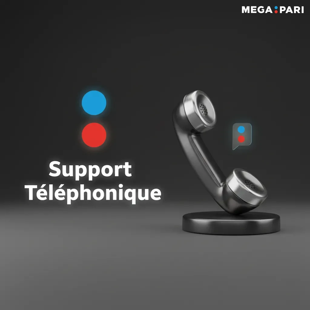 Support téléphonique 24/7: rappel, attente 0-5 min, numéro local Megapari par région (Maroc), urgences et paiements.