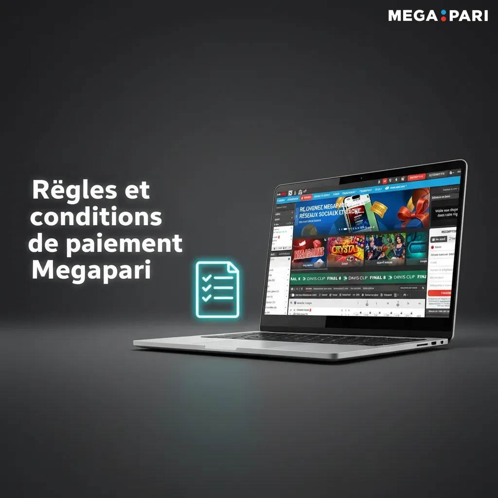Infographie des règles de paiement Megapari au Maroc: KYC, même méthode, activité, limites MAD, bonus à miser.